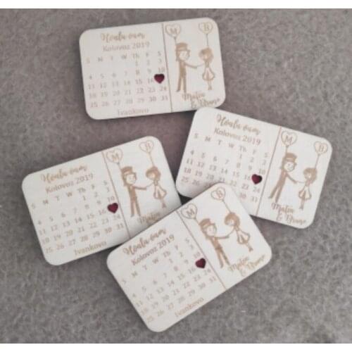 Customized Wedding Wood Favors, Save the Date Wood Magnets, Engraved Wood Wedding Gifts for Guests Wedding Souvenirs Decoration