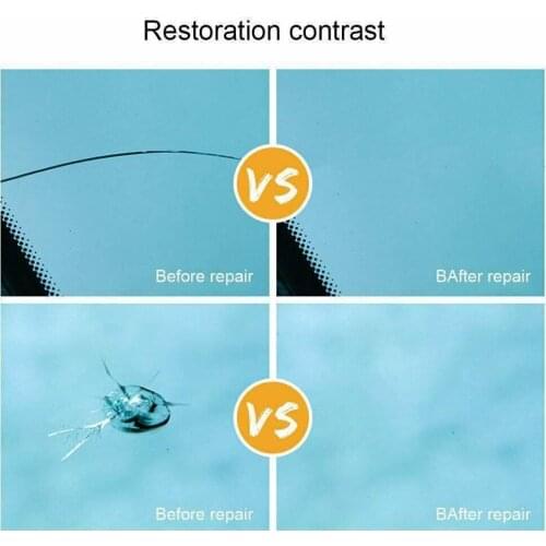 Cured Film Glass Repair Tools Fluid Kit Corrector Set Window Windshield