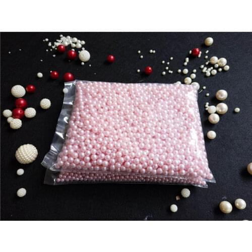 Pink without holes 6mm 8mm, ABS Imitation Pearl Round Plastic Beads, Making jewelry diy beads, Jewelry Handmade necklace