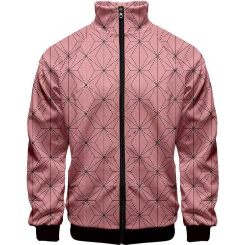 2020 Fashion 3D print Stand Collar Zipper Jacket mens /women harajuku Kimetsu no Yaiba sweatshirt long sleeve Jackets clothes