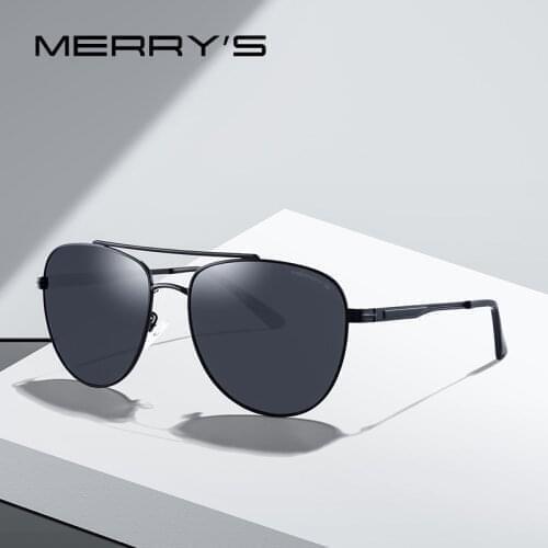 MERRYS Men Classic Pilot Sunglasses HD Polarized Sun glasses For Mens Driving UV400 Protection S8322