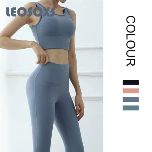 2020 New Yoga Suit Women Autumn Winter Fitness Exercise Yoga Set No Awkward Line Fashion Fitness Yoga Leggings Suit Women