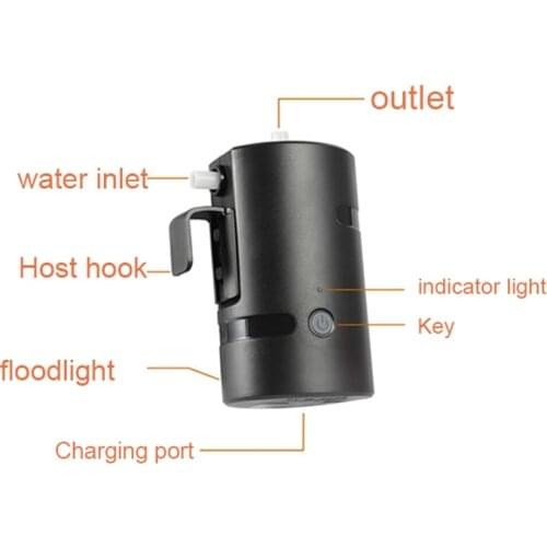 Outdoor Camping Shower LED Portable Car Washer High Pressure Power Shower Electric Water Pumps Travel Kit can CSV
