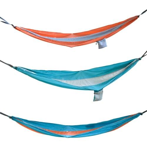 Outdoor Hammock Garden Home Travel Camping Portable Hammock Swing Canvas Stripe Hang Bed Hammock Load-bearing 100KG
