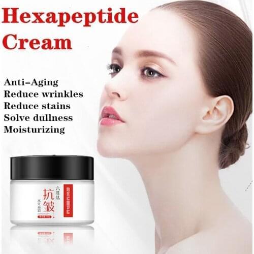 Six Peptide Cream Collagen Anti-wrinkle Whitening Cream Hyaluronic Acid Moisturizing Anti-aging Nourishing Serum Skin Care