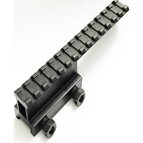 Tactical Extend High Riser Scope Gun Mount Base Flat Top 145mm Length For 20mm Picatinny/Weaver Rail Mount