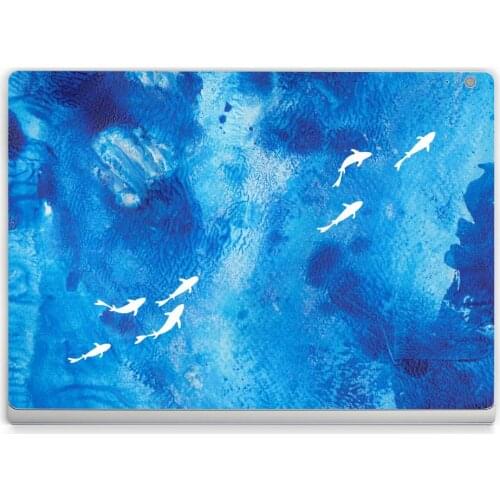 Texture Laptop Body Decal Protective Skin Vinyl Stickers For Microsoft Surface Book 1 2 15.5 13.5 Protective Cover Skin