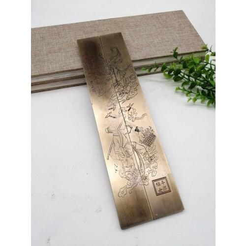 China painting calligraphy auxiliary tool metal crafts Paperweight-the Cowherd and the Weaving Maid-Paper weight home decor