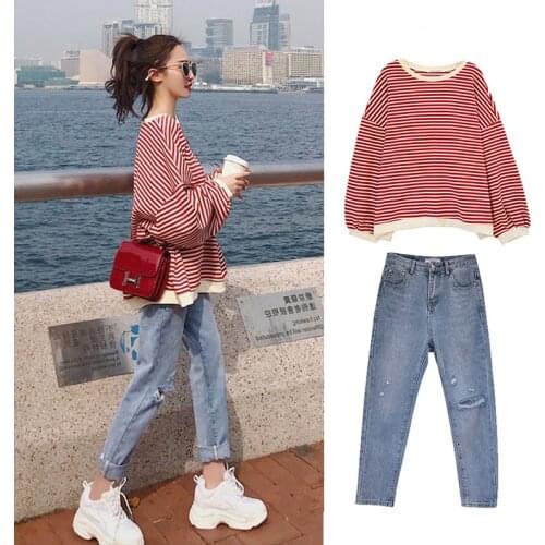 Cheap wholesale 2019 new Spring Summer Autumn Hot selling womens fashion casual 2pieces set suit FP11019