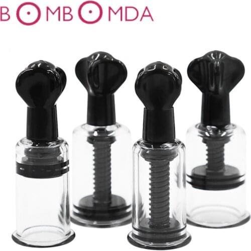 Female Breast Nipple Sucker Sexy Breast Massage Clip Enhancement Vacuum Pump Sucker Breast Enlarger Vibrating Sex Adults Toys