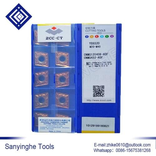 Free shipping high quality sanyinghe 10pcs/lots CNMG120404-ADF / CNMG120408-ADF YB9320 cnc carbide turning inserts