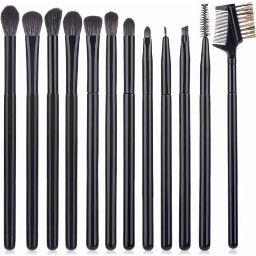 12 Pieces Eyeshadow Makeup Brushes Set Blush Eyeshadow Sponge Brush Eyeliner Brush Soft Hair Cosmetic Tool kits