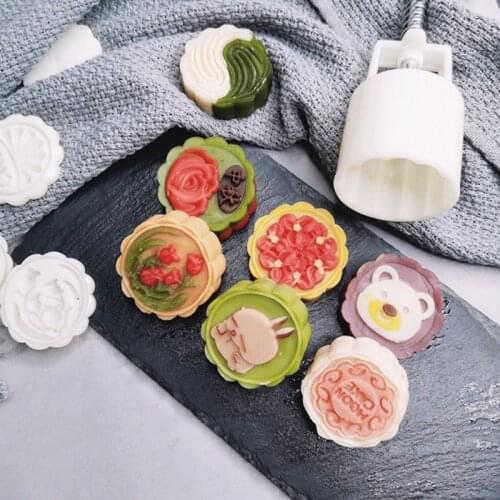 12 Zodiac Flowers Moon Cake Biscuit Mold Pumpkin Green Bean Cake Soap DIY Making Baking Tools Make Exquisite Dessert Kitchen