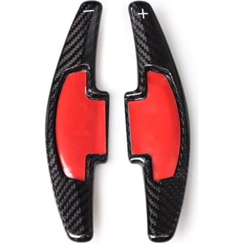 2pcs Black Carbon Fiber Steering Wheel Shift Paddle Extension Shifter Fit For Honda Accord Civic CR-V Pilot Odyssey Insight