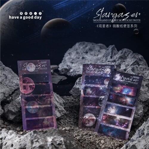 20sets/lot Memo Pads Sticky Notes Starry sky sulfuric acid Paper diary Scrapbooking Stickers Office School stationery Notepad