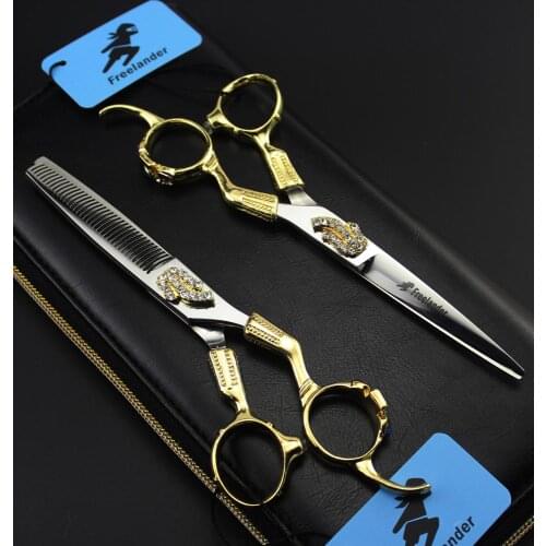 6.0" retro 440c Sale Silver Japanese Hair Scissors sharp Hairdressing Scissors Shears Hairdresser Shaver Haircut scissors