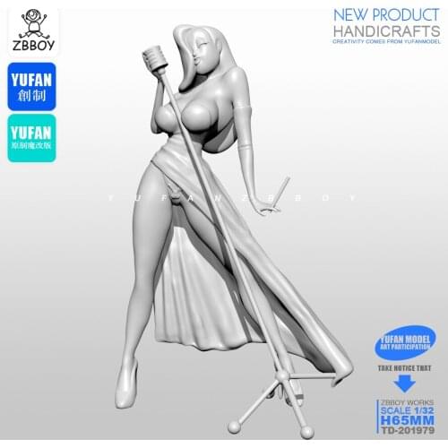 65MM Resin model kits figure beauty colorless and self-assembled TD-201979