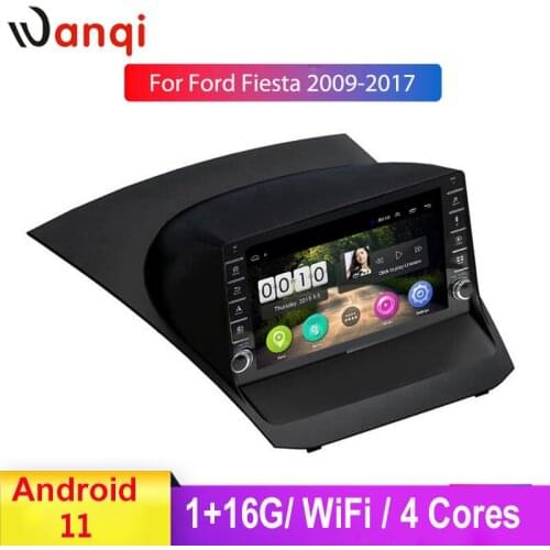 IPS2.5D 9 inch Android 9.0 Car Player for Ford Fiesta 2009-2017 Multimedia Navigation Knob Car Android Radio Ultra Slim NO DVD