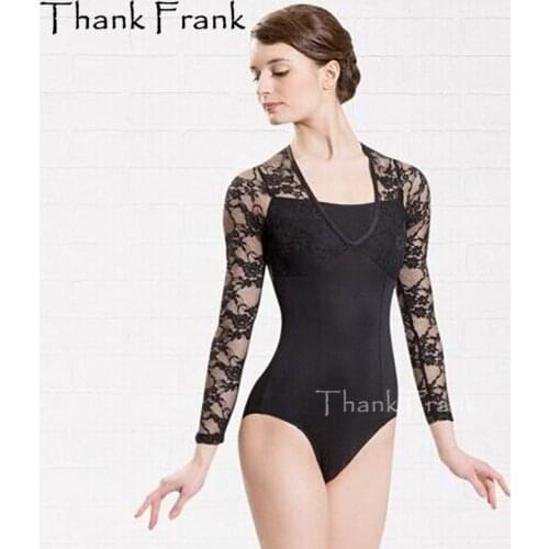 Ballet Leotard For Women Girls Long Sleeve Lace Ballet Practice Dance Costume Kids Adult Elegant Comfortable Gymnastics Leotards