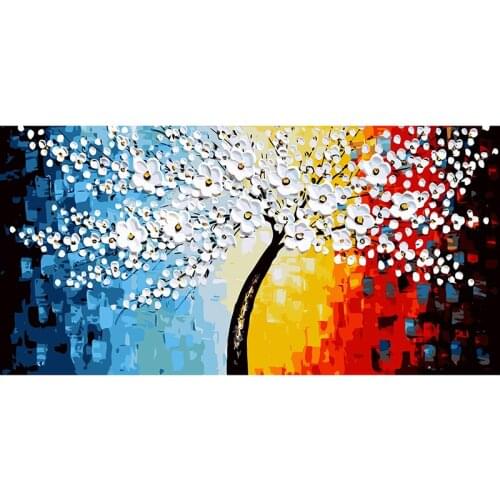 DIY Coloring Paint By Numbers 50x100CM Abstract Pictures Living Room Painting By Number Modular Drawing On Canvas Wall Art