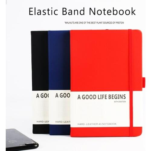 Elastic Bandage A5 Notebook Portable Pocket Notepad Memo Diary Planner Agenda Organizer Sketchbook Work Office School Stationery