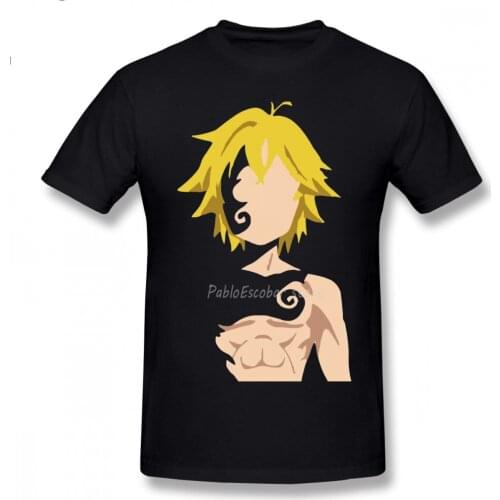 Seven Deadly Sins T Shirt Meliodas T-Shirt Short-Sleeve 100 Cotton Tee Shirt Funny 6xl Classic Man Printed Tshirt