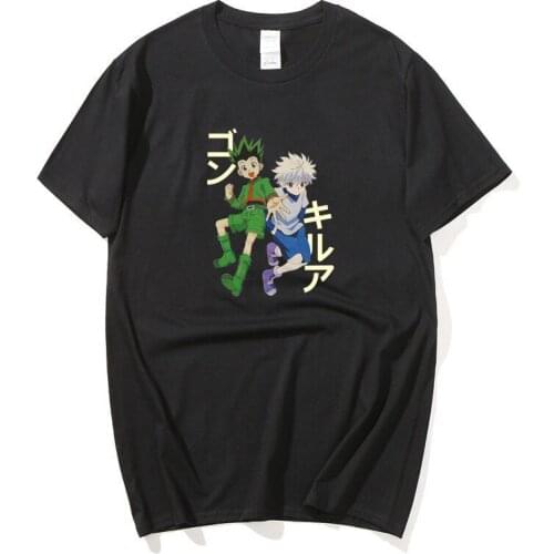 2021 Men Women Summer anime Hunter X Hunter Print t-shirts Streetwears men t shirt streetwear short sleeve harajuku