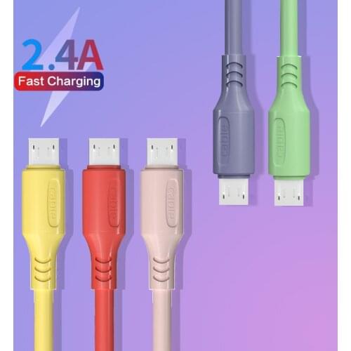 Micro USB Cable Liquid Silicone Fast Charging For Samsung S7 S6 Xiaomi Redmi Note 5 Pro Android Mobile Phone Accessoires Cables