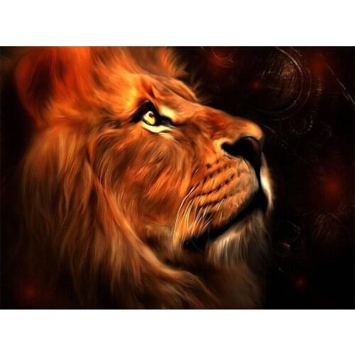 Lion 5D Animal Decoration Painting DIY Diamond Mosaic Diamond Embroidery Painting Cross Stitch Home Decor Craft Art