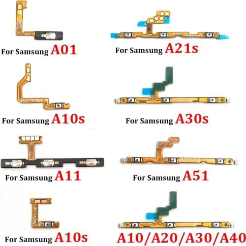 5Pcs Power Switch Button Volume Flex For Samsung A01 A10 A10S A11 A20 A20S A21S A30 A30S A50 A70 A51 A21 A31 A71 A50S A70S A920