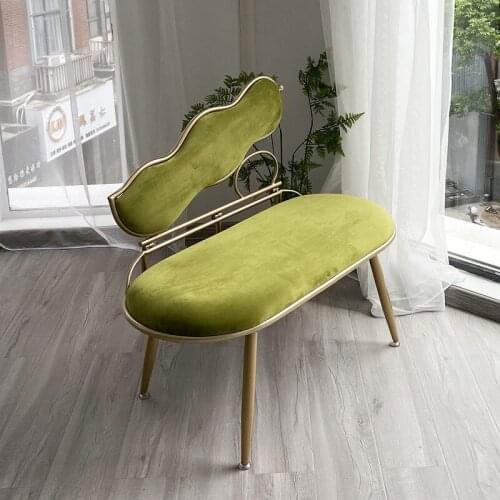 Zq Creative Fabric Sofa Light Luxury Small Apartment Mini Double Sofa Girl Ins Nordic