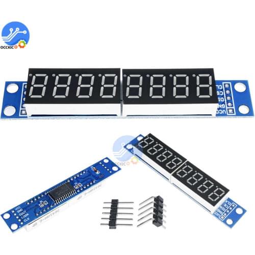 MAX7219 LED Dot Matrix 8-Digit Digital Tube Display Control Module For Arduino
