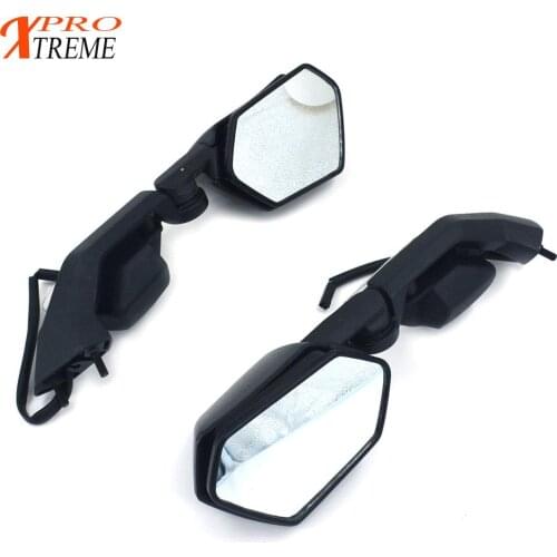 Motorcycle Rearview Mirrors Motorbike 8mm 10mm Black Side Mirrors For KAWASAKI ZX 10R ZX10R 2008-2011 ZX 6R ZX6R 2005 2006-2008