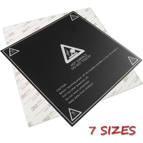 Heat Paper For 3D Printer Heat Hot Bed Sticker Coordinate Printed Hot Bed Surface Sticker Black For Printer Platform