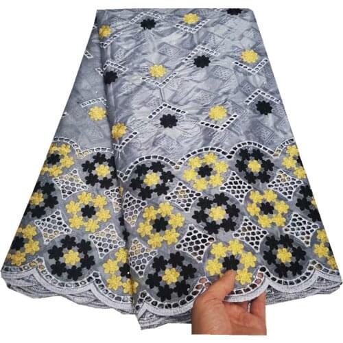 New African Lace Fabric High Quality French Bazin Embroidered Nigerian Bazin Riche Getzner Fabrics For Dress 5 Yards/Lot YC-120