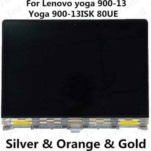 New Original 13.3" IPS 3k 3200x1800 LCD For Lenovo Yoga 900-13ISK 80UE yoga 900-13 LCD Touch Screen Assembly gold Silver color