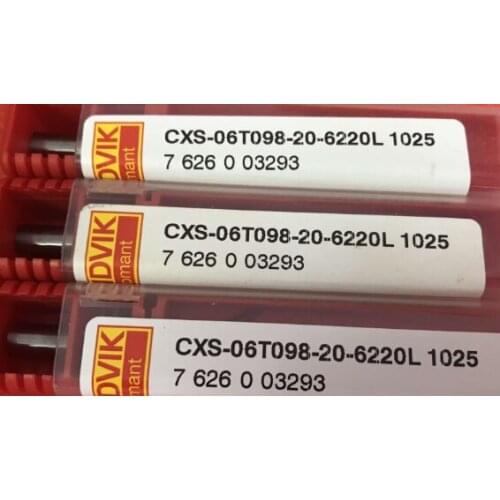 ORIGINAL 10PCS CARBIDE INSERT CXS-06T098-20-6220L 1025