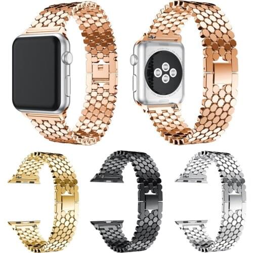 Stainless Steel Strap for Apple Watch Band 38/40mm 42/44mm Diamond Metal Bracelet Watch Band for Apple Watch Series 5/4/3/2/1
