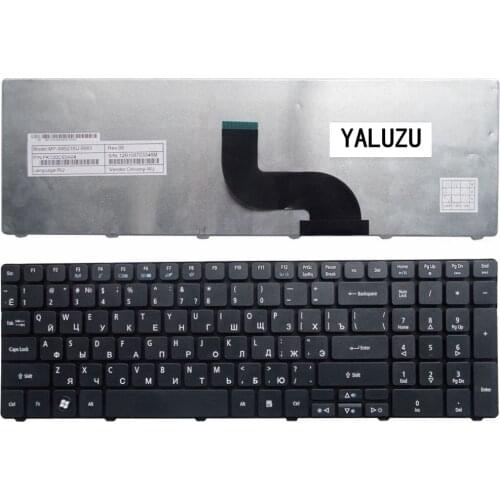 Russian Keyboard for Acer PK130C94A00 NSK-AUB0R PK130C91104 V104702AS3 MP-09B23SU-6983 PK130C91100 RU Laptop Black