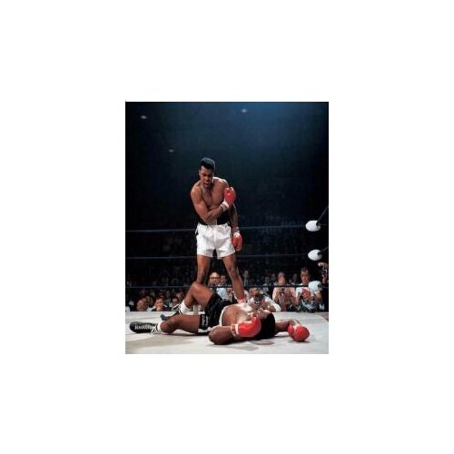 Muhammad Ali vs Sonny Liston Boxing Art Film Print Silk Poster Home Wall Decor 24x36inch