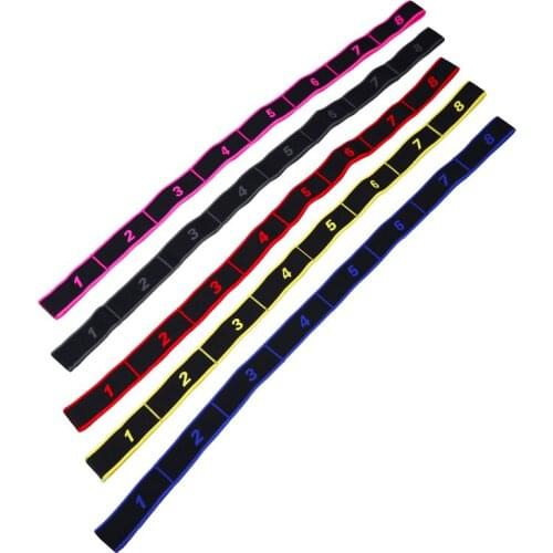 Yoga Pull Strap Belt Polyester Latex Elastic Latin Dance Stretching Band Loop Yoga Pilates GYM Fitness Exercise Resistance Bands