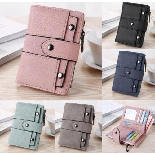 PU Leather Wallet for Women Ladies Credit Card Holder Bifold Purse Wallet Clutch Handbag /BY