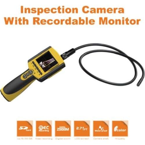 2.7 Inch 9mm 3X Zoom Take Photo and Video AV Handheld Endoscope Inspection CMOS Borescope