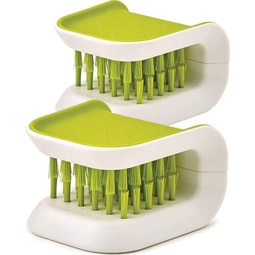 2pcs Creative U-shape Cleaning Brush Multifunction Kitchen Knife Fork Chopsticks Tableware Ceaning Tool Home Kichen Accessories