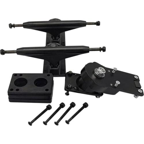 6.25Inch Skateboard Trucks Bracket Alloy Land Surfboard Longboard Truck Bridge Skate Board Truck Bracket,Black