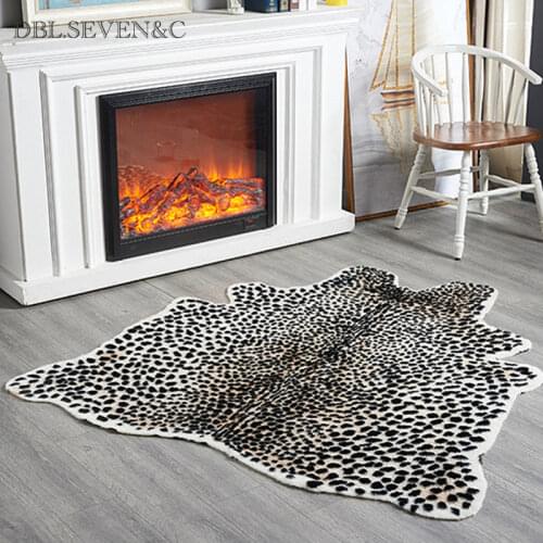 New home Carpet Luxury European &American style rugs carpets for living room soft Leopard Print bedroom rug Mat for home decor