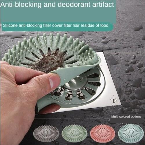 Sink Drain Filter Bathroom Floor Drain Deodorant Toilet Sink Anti-clogging Hair Filter Hair Catcher Shower Bathroom Accessories