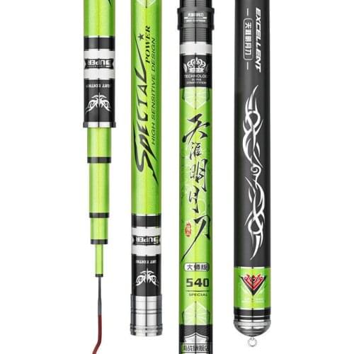 Carbon Fishing Rod Ultra-Light Superhard 28 Tone and 19 Tune Taiwan Fishing Rod 3.6M-7.2M Carp Rod