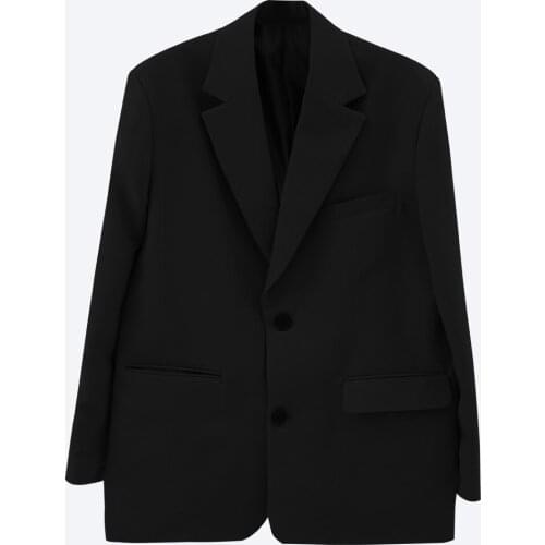 Casual suit mens top youth fashion Korean pure color fashion brand casual suit coat loose large size coat