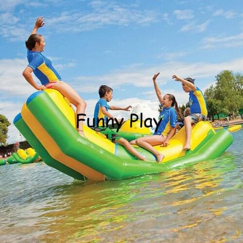 Inflatable water totter,inflatable water seesaw,inflatable seesaw for kids single line double lines rocker play games